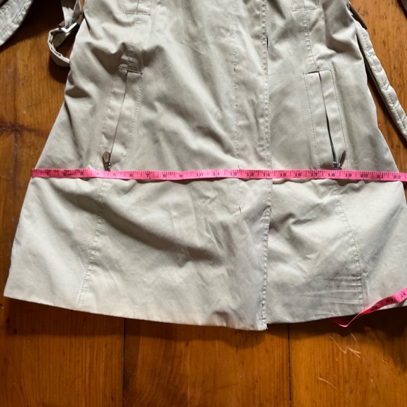 Zara Trench Coat Tan with suede accents size Small - Picture 15 of 16